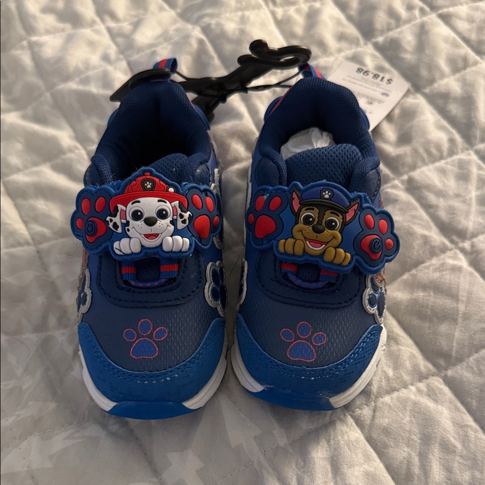 Paw Patrol Blue Sneakers with Character Design